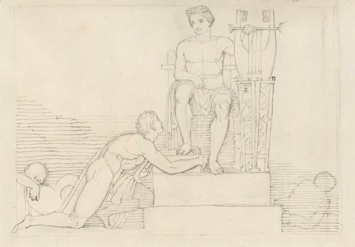 John Flaxman RA, Orestes Imploring the Aid of Apollo