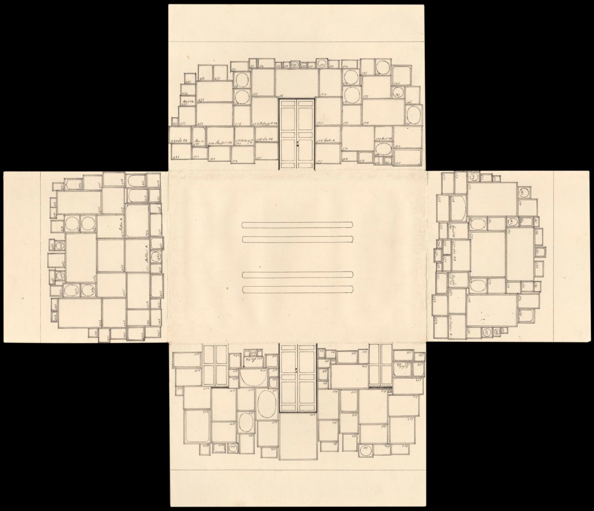 , Pop-up diagrams of the hang of works in the summer exhibition