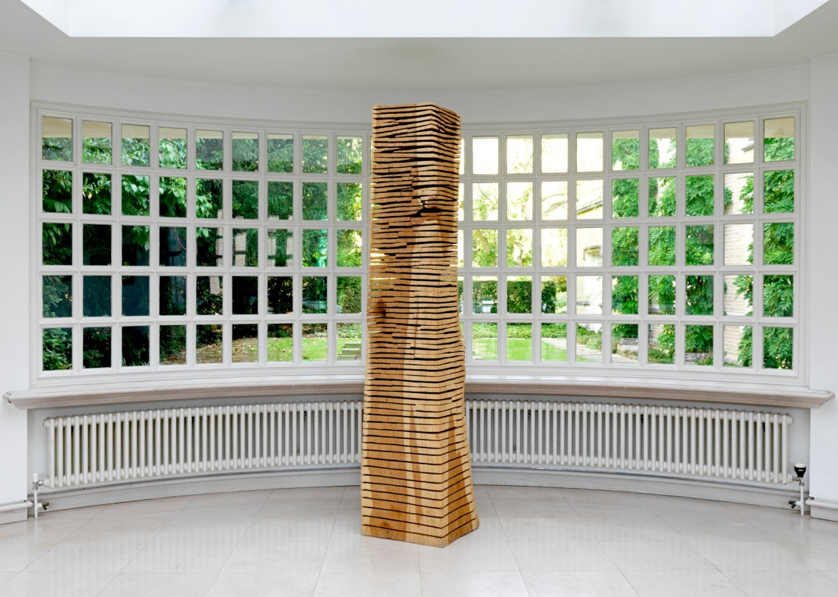 David Nash RA, Crack and Warp Column
