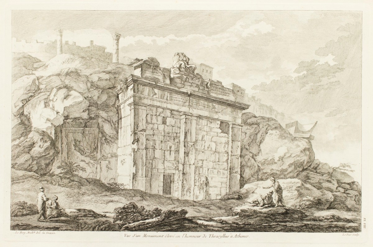 Julien-David Le Roy, View of the Choragic Monument of Thrasyllus, Athens