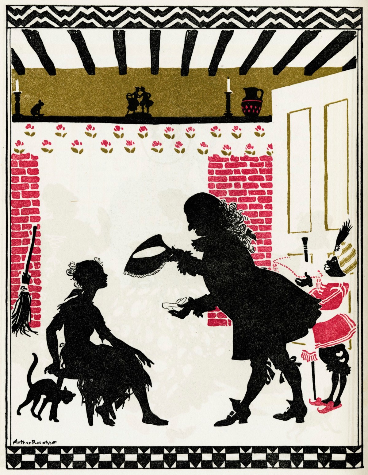 Arthur Rackham, "Will you please ... try this slipper on?"