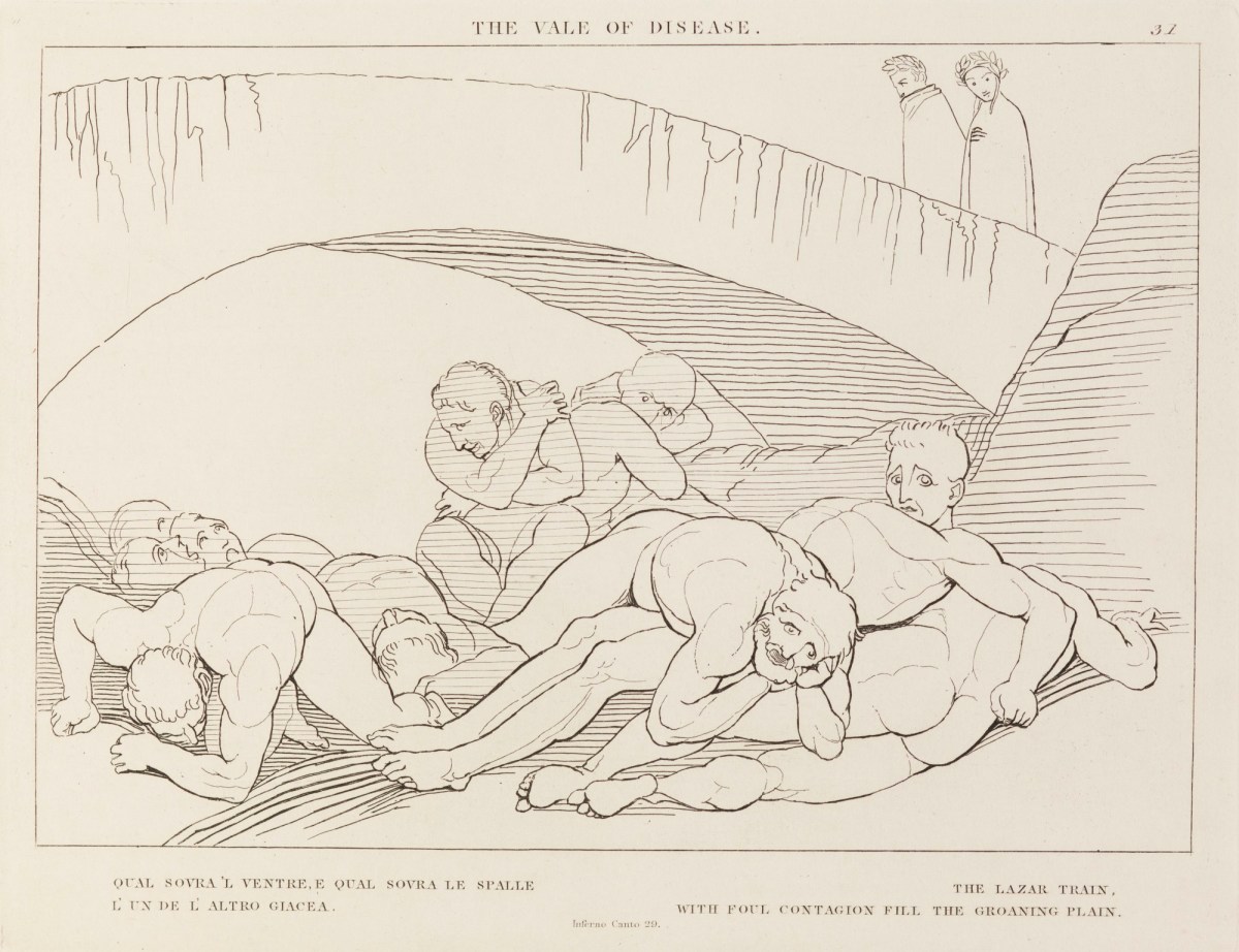 John Flaxman RA, 'The Vale of Disease' (from The Divine Comedy)