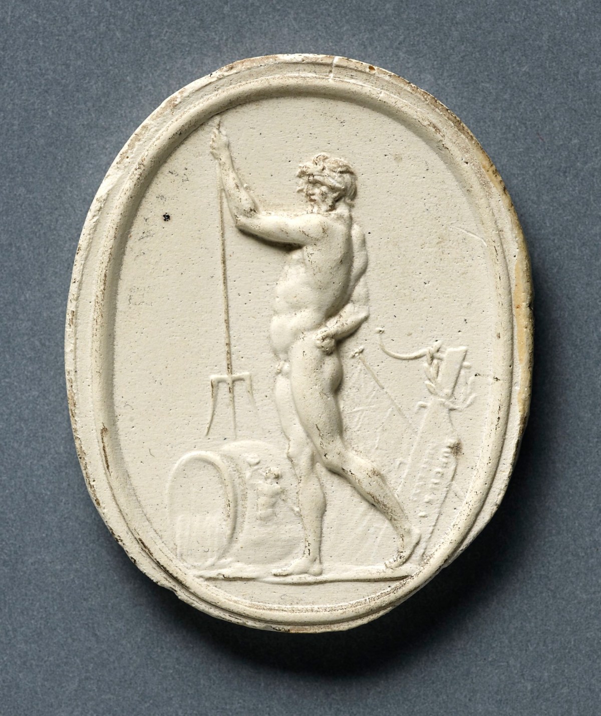 Edward Burch RA, Plaster cast after gem Neptune (Diploma work)