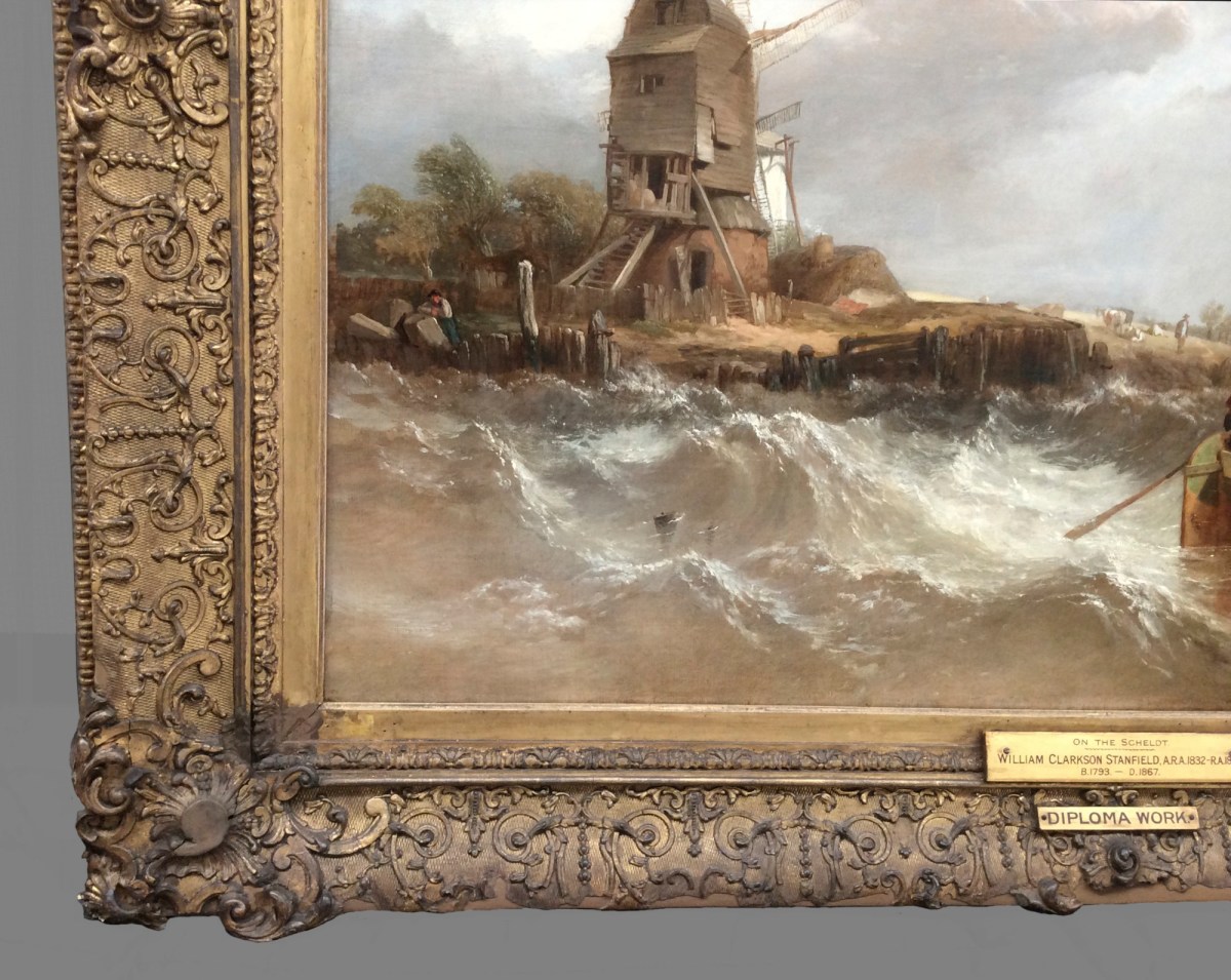 Unknown, Frame for Clarkson Stanfield RA 'On the Scheldt near Leiskenshoeck: a Squally Day'