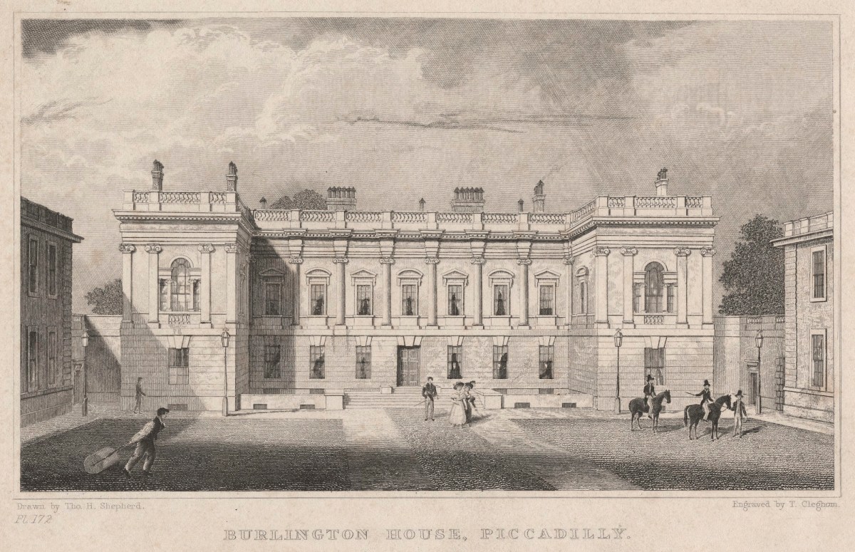 Thomas Hosmer Shepherd, Burlington House, Piccadilly