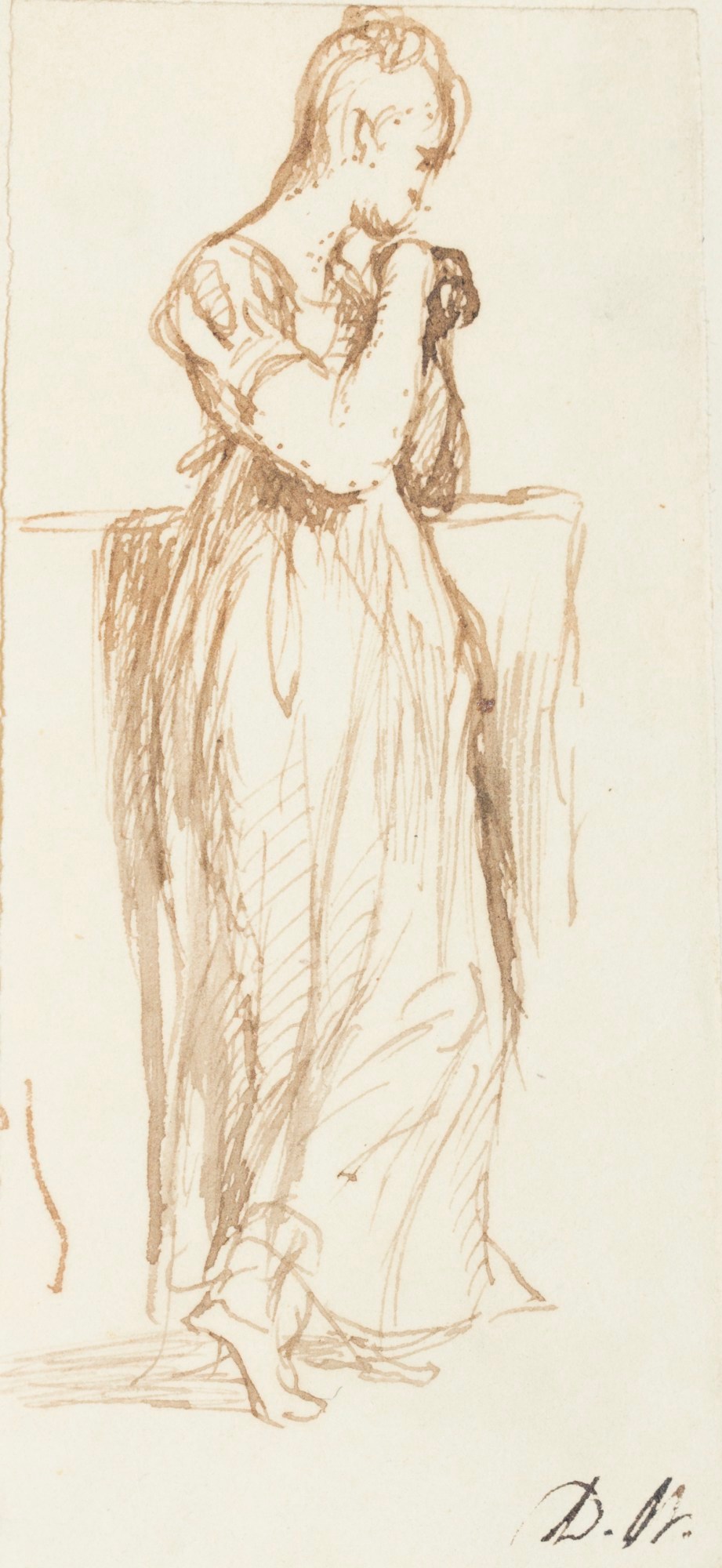 Sir David Wilkie RA, A standing woman