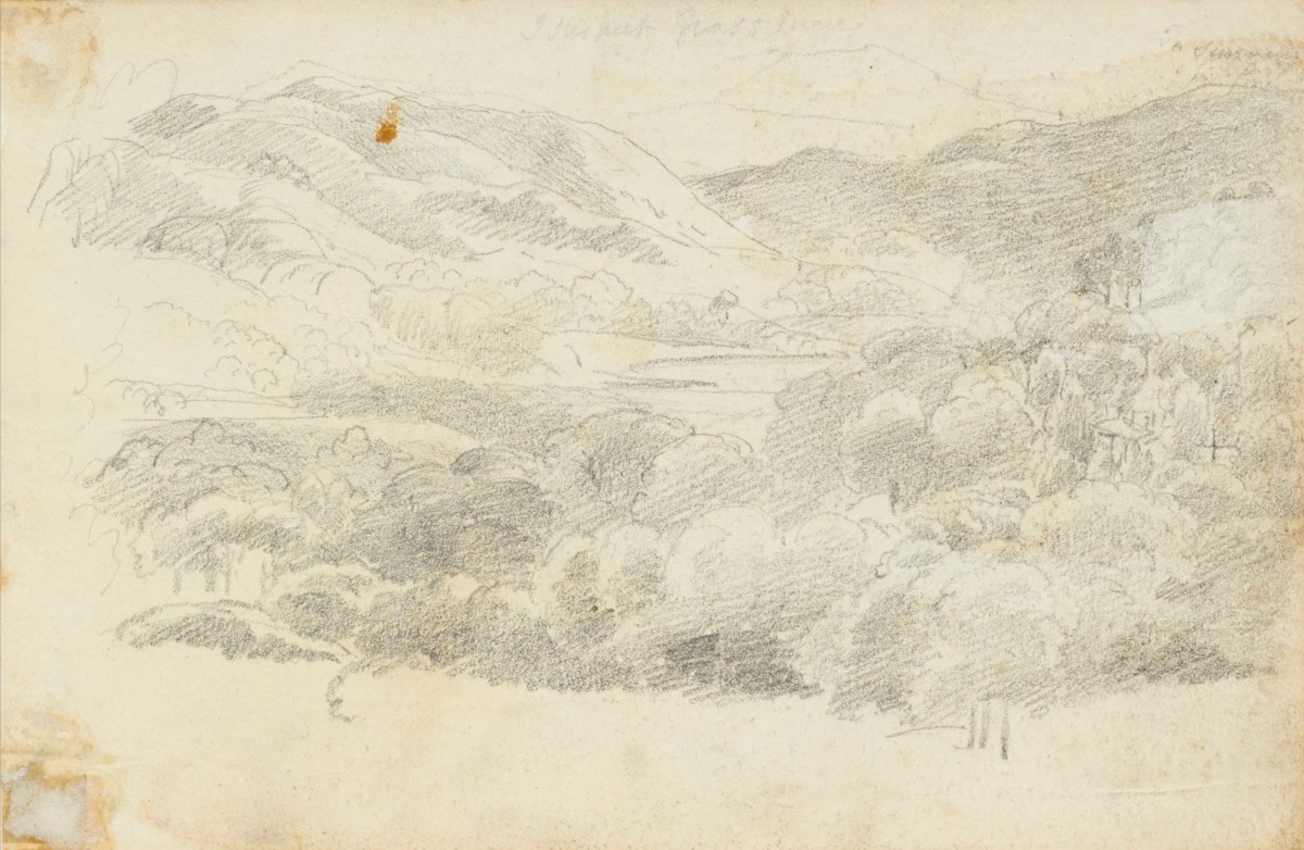 Philip Reinagle RA, Sketch of a landscape in Grassmere