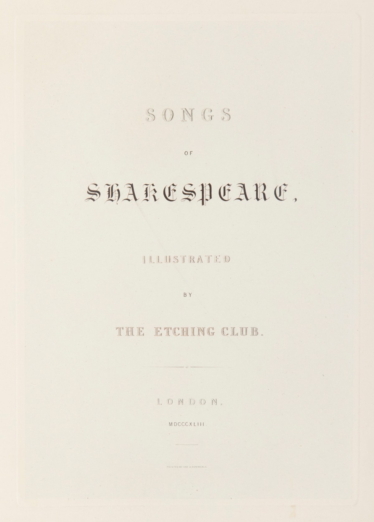 Unsigned, Title-page