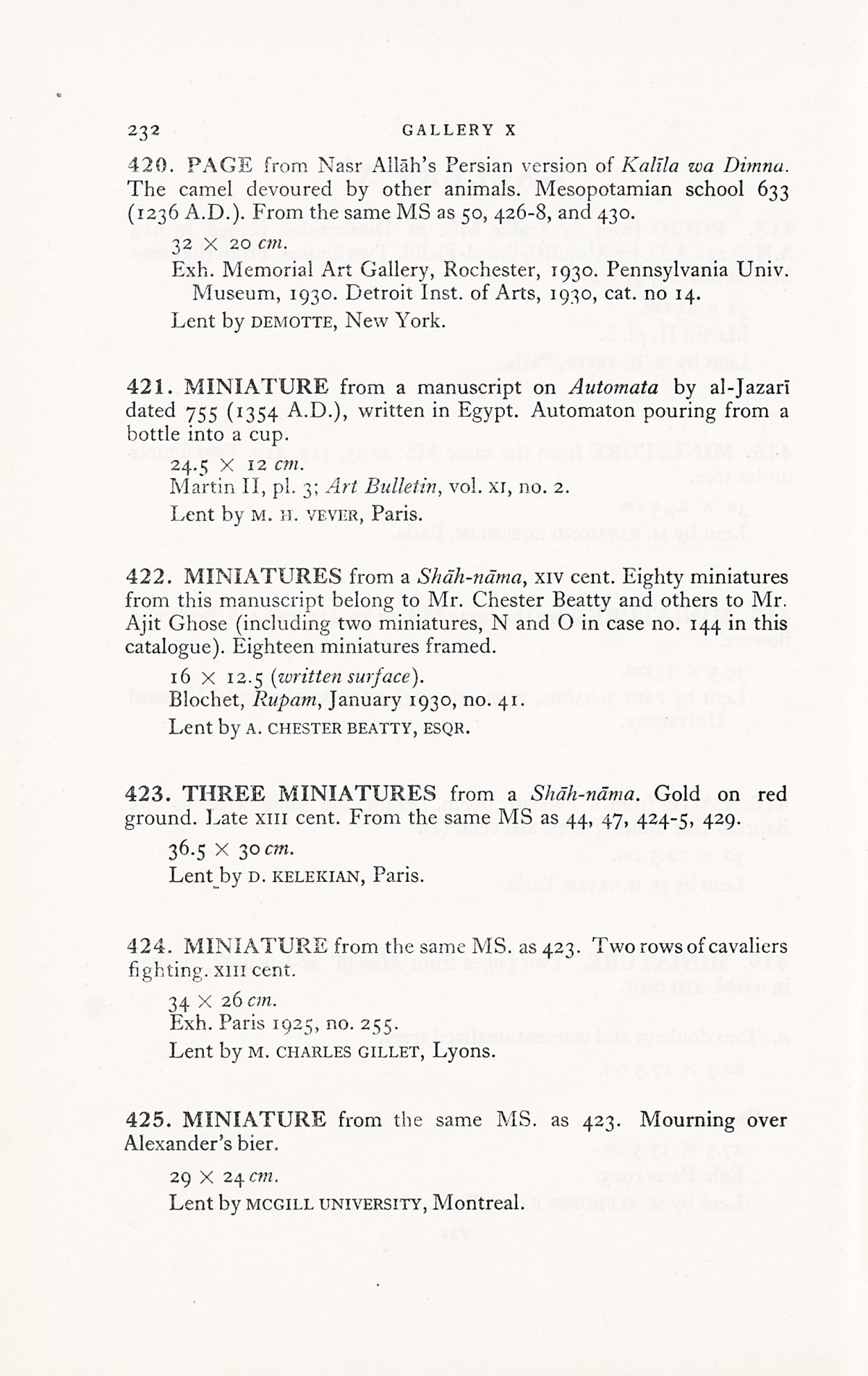 Page 260 of 1931 - International Exhibition of Persian Art