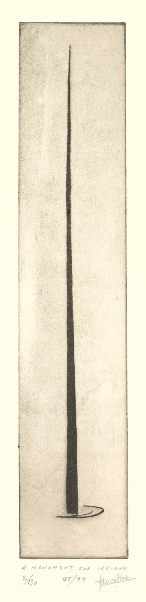 Ian Ritchie RA, Monument of Light, O'Connell Street, Dublin: study of design concept