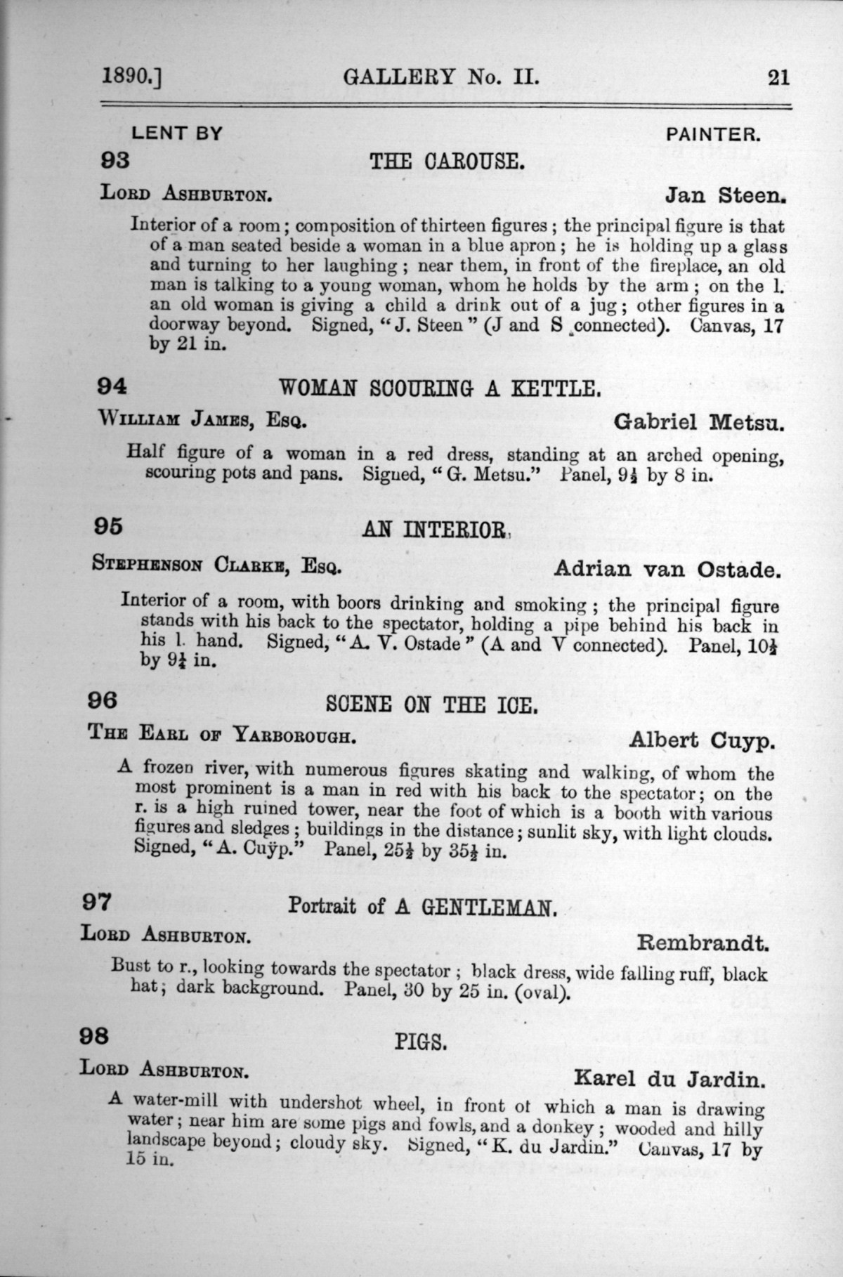 Page 21 of 1890 - Old Masters, deceased masters of the British School, drawings & models by Alfred Stevens