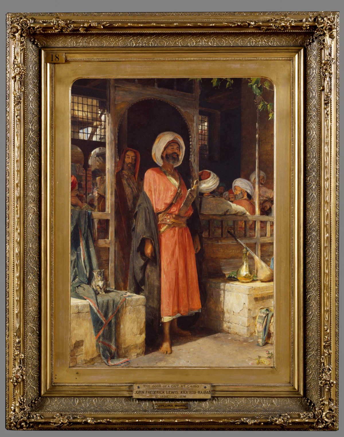 Unknown, Frame for John Frederick Lewis RA 'Door of a Cafe in Cairo'
