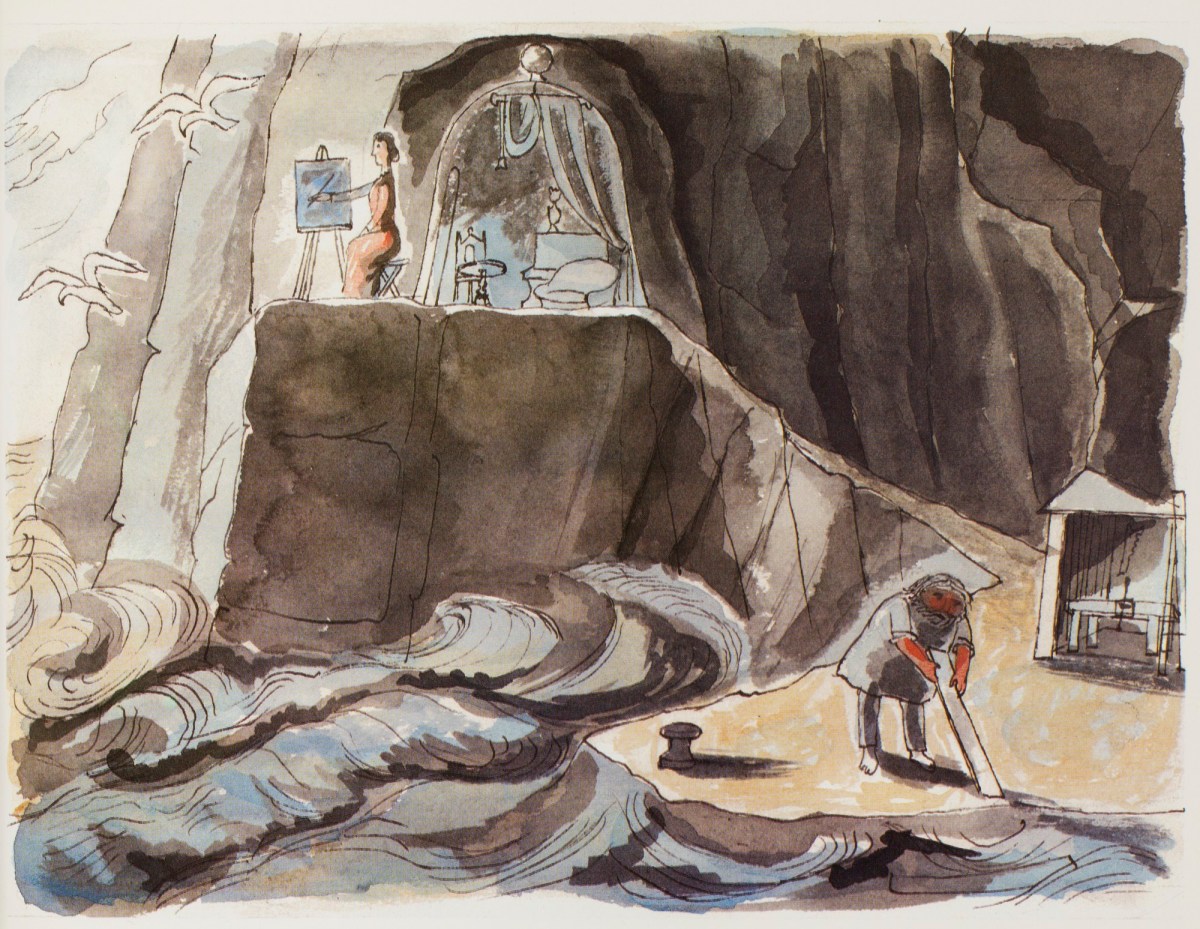 Edward Bawden RA, Lady Filmy Fern painting