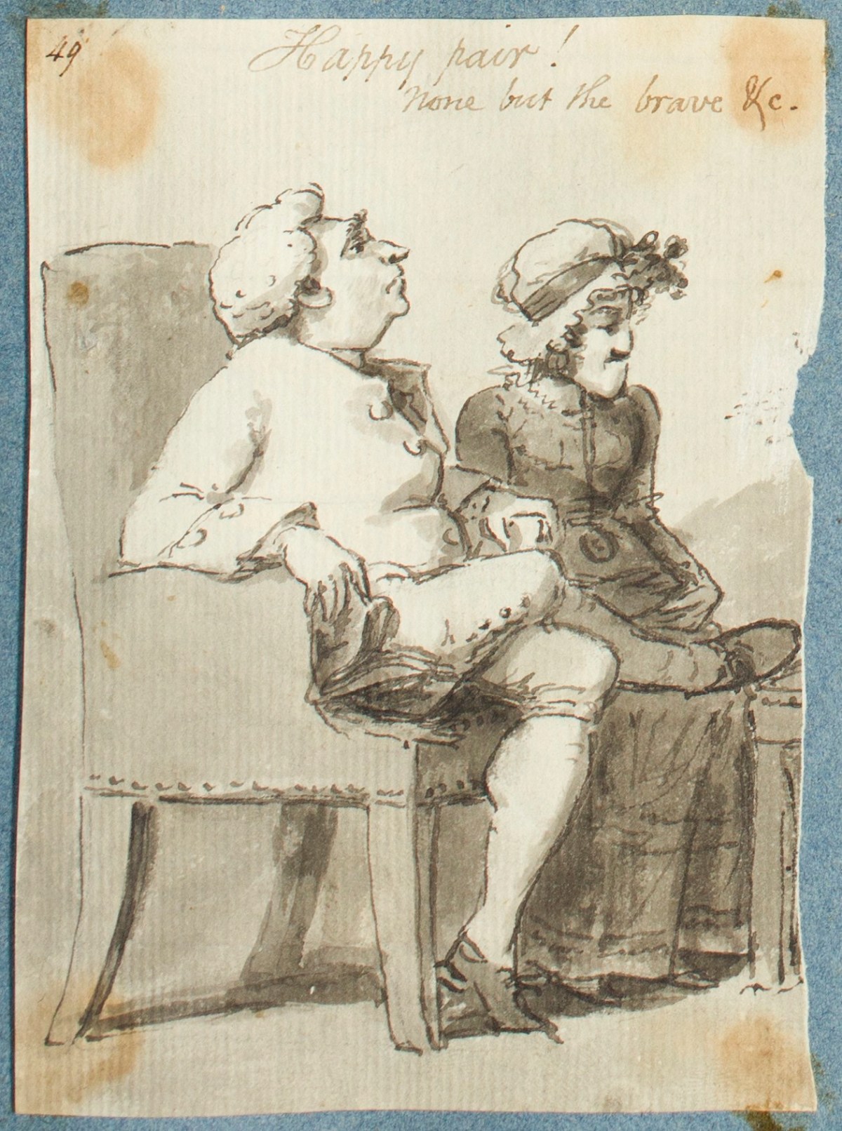 George Dance RA, Happy Pair! None but the brave &c.