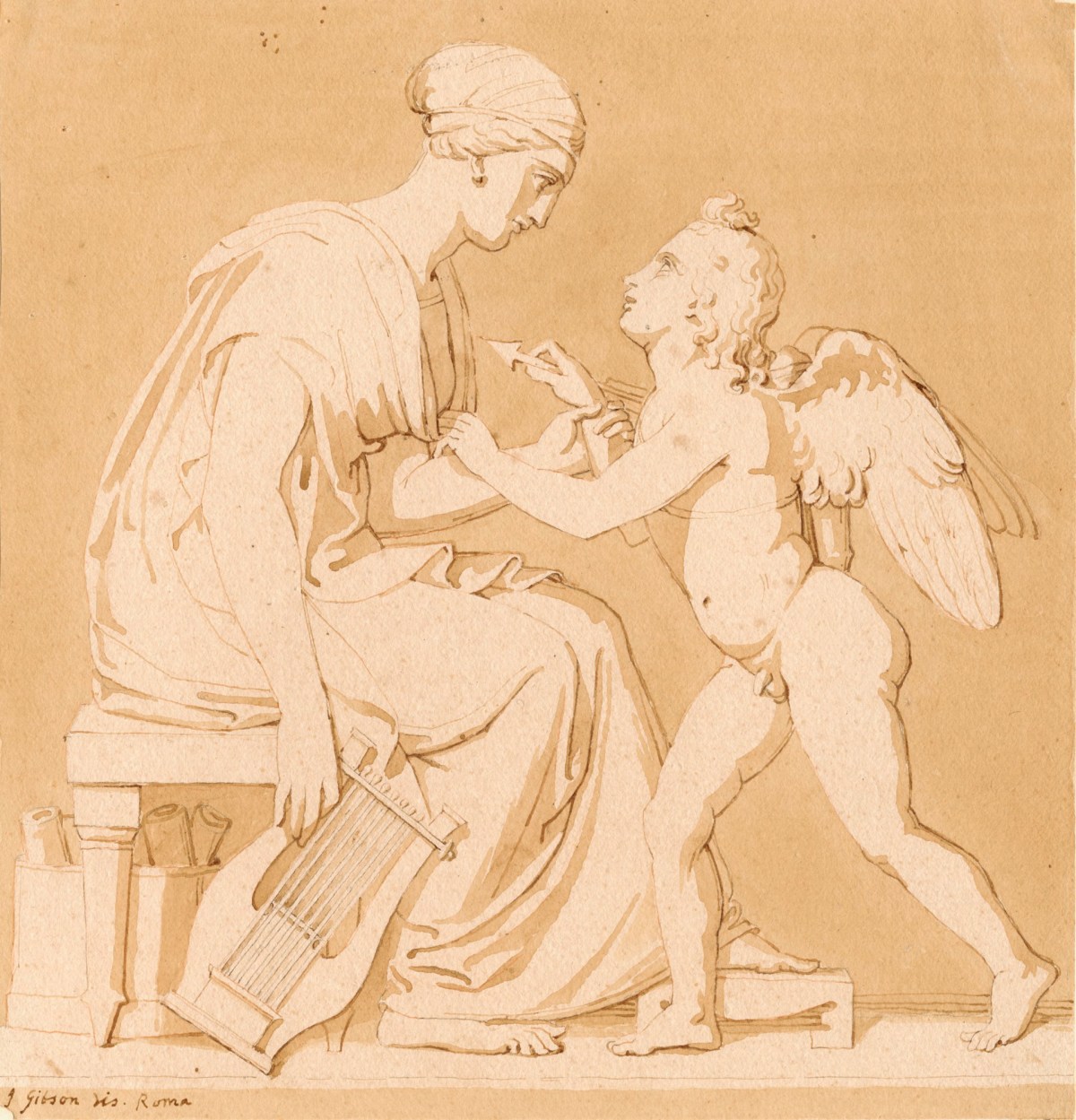 John Gibson RA, Cupid Wounding Sappho