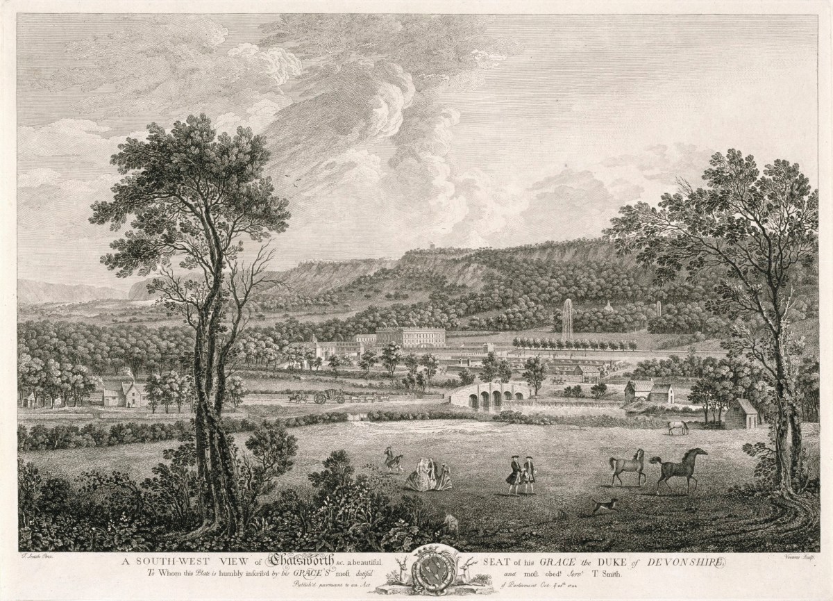 Thomas Smith of Derby, A South-West View of Chatsworth
