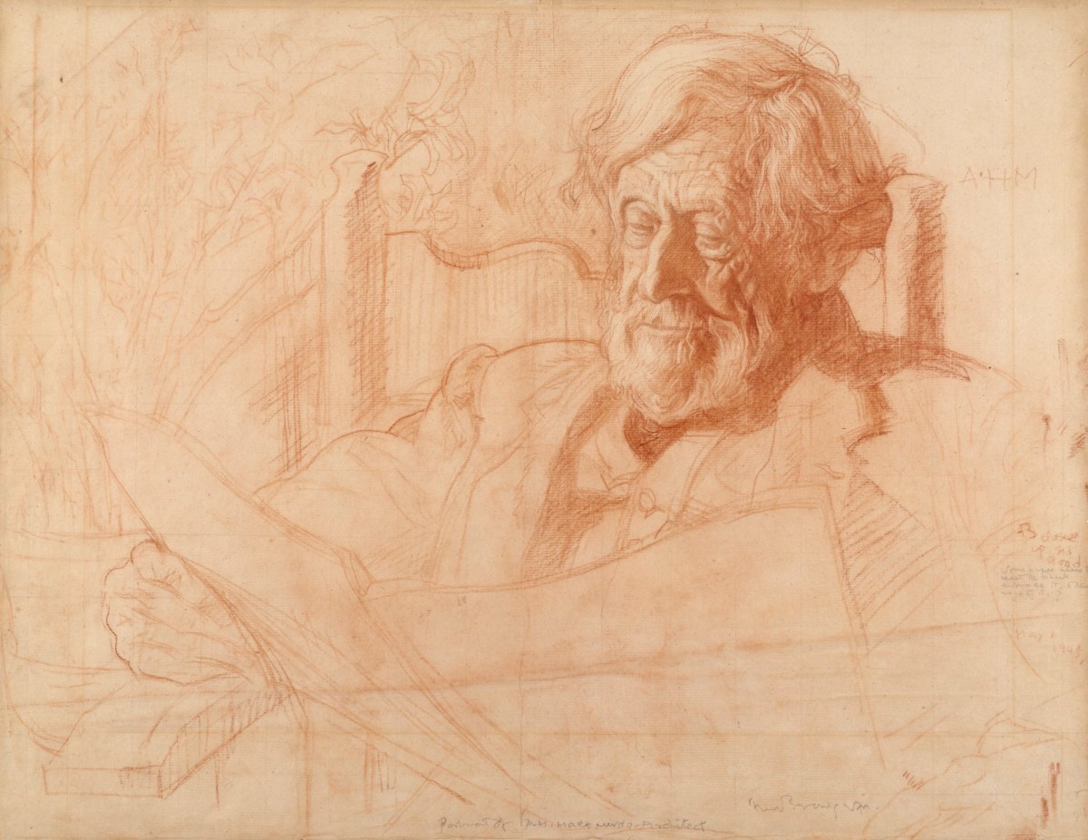 Sir Frank Brangwyn RA, Portrait of A. H. Mackmurdo