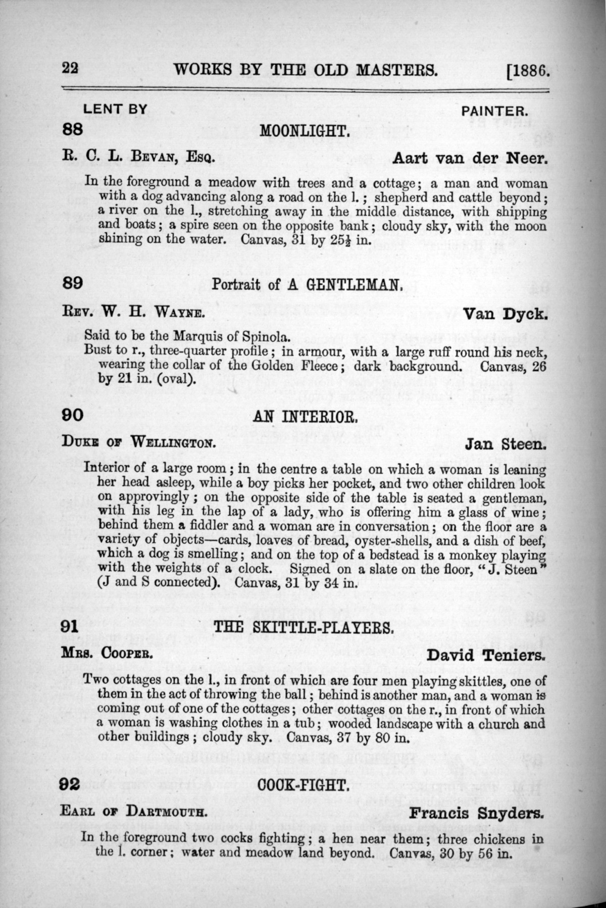 Page 22 of 1886 - Old Masters, deceased masters of the British School, Joseph Wright of Derby ARA and J.M.W. Turner RA