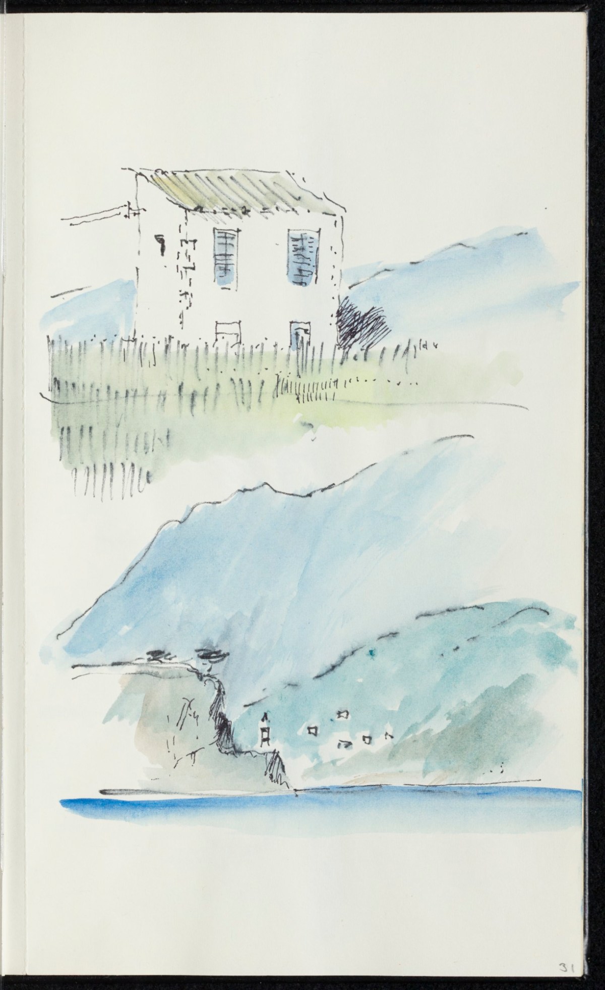 Sir Hugh Casson PRA, Majorca, Italy and Pembrokeshire sketchbook