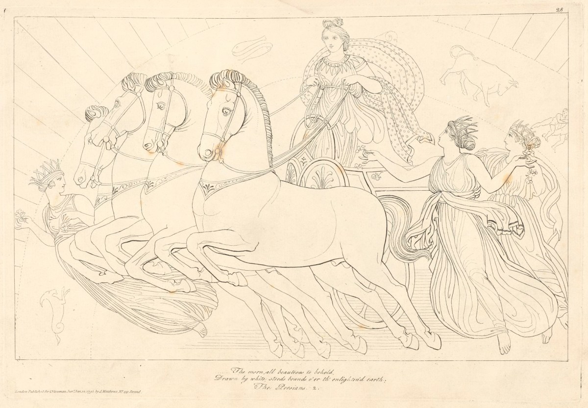 John Flaxman RA, The Rise of Aurora (from The Persians)