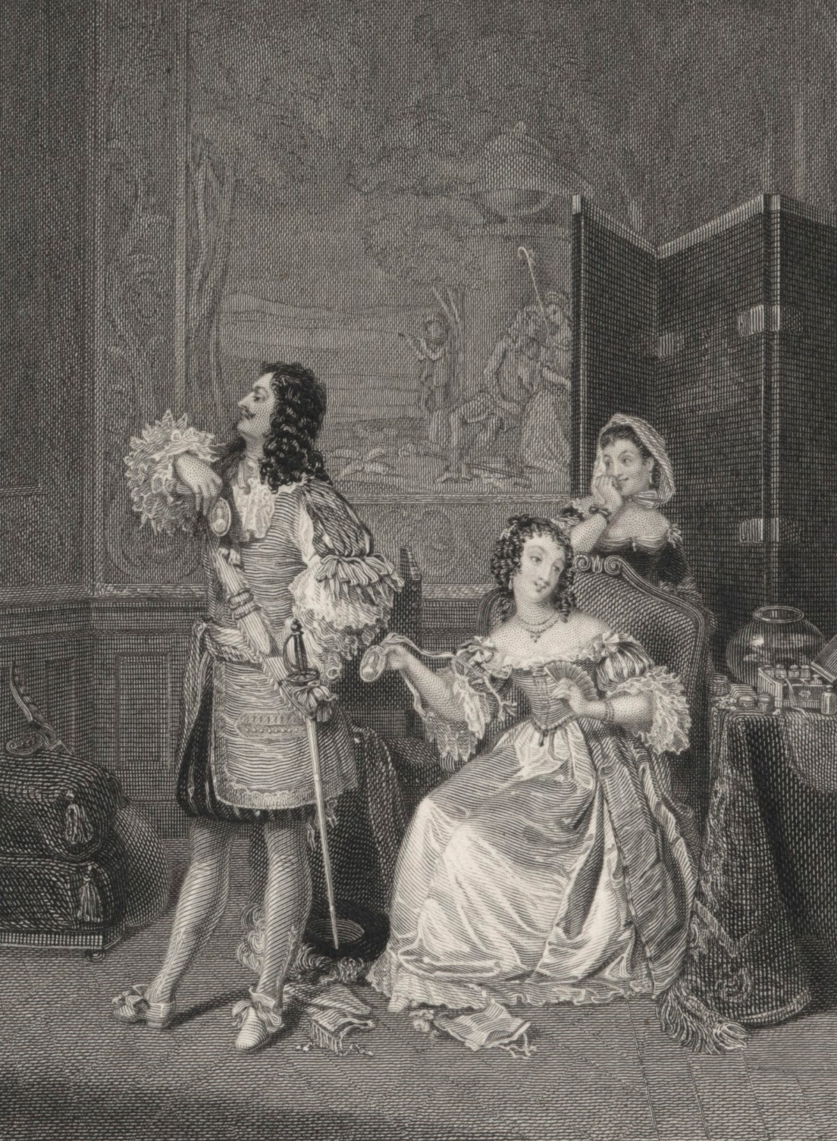 Gilbert Stuart Newton RA, Lovers' Quarrel
