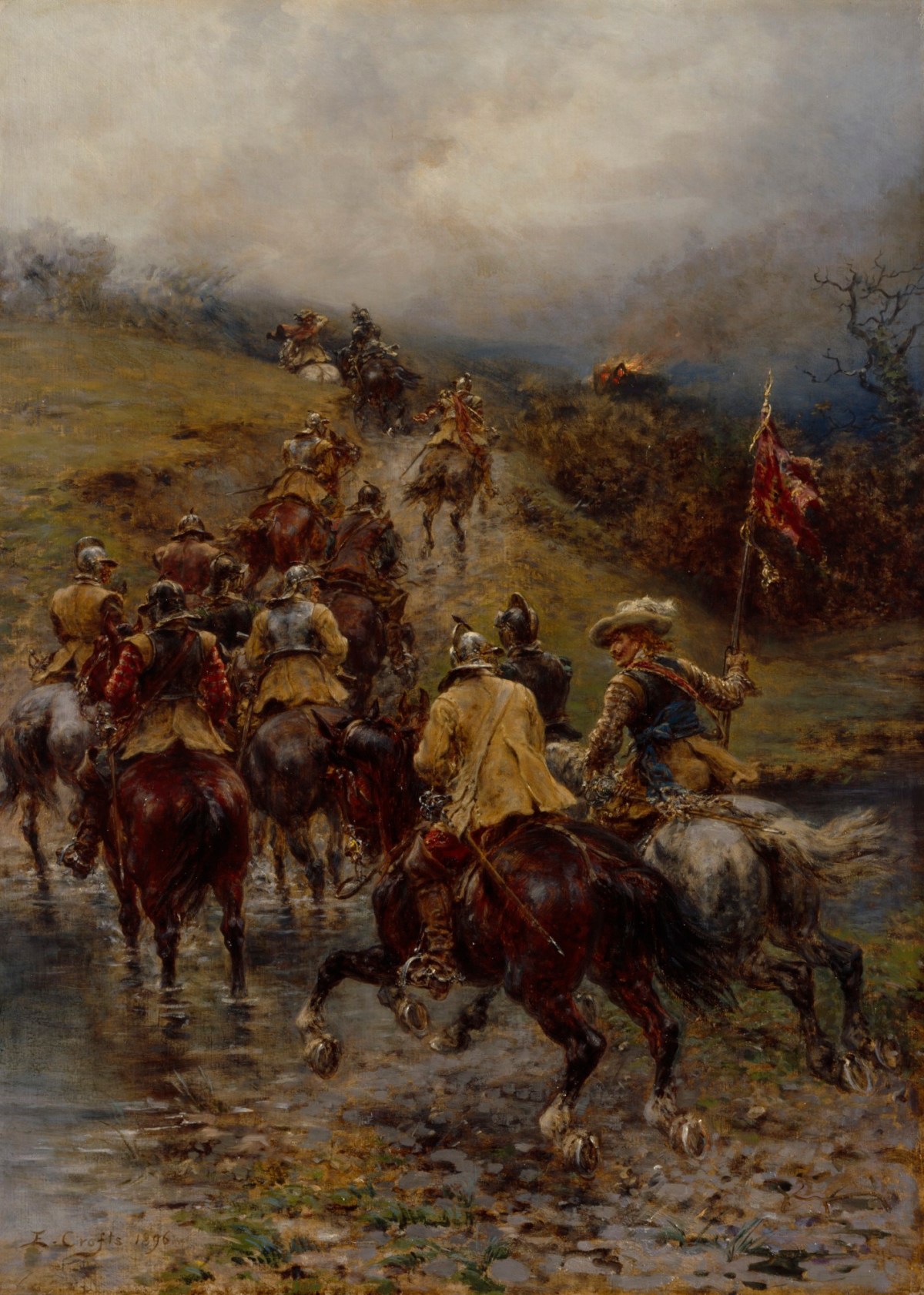 Ernest Crofts RA, To the Rescue: an Episode of the Civil War