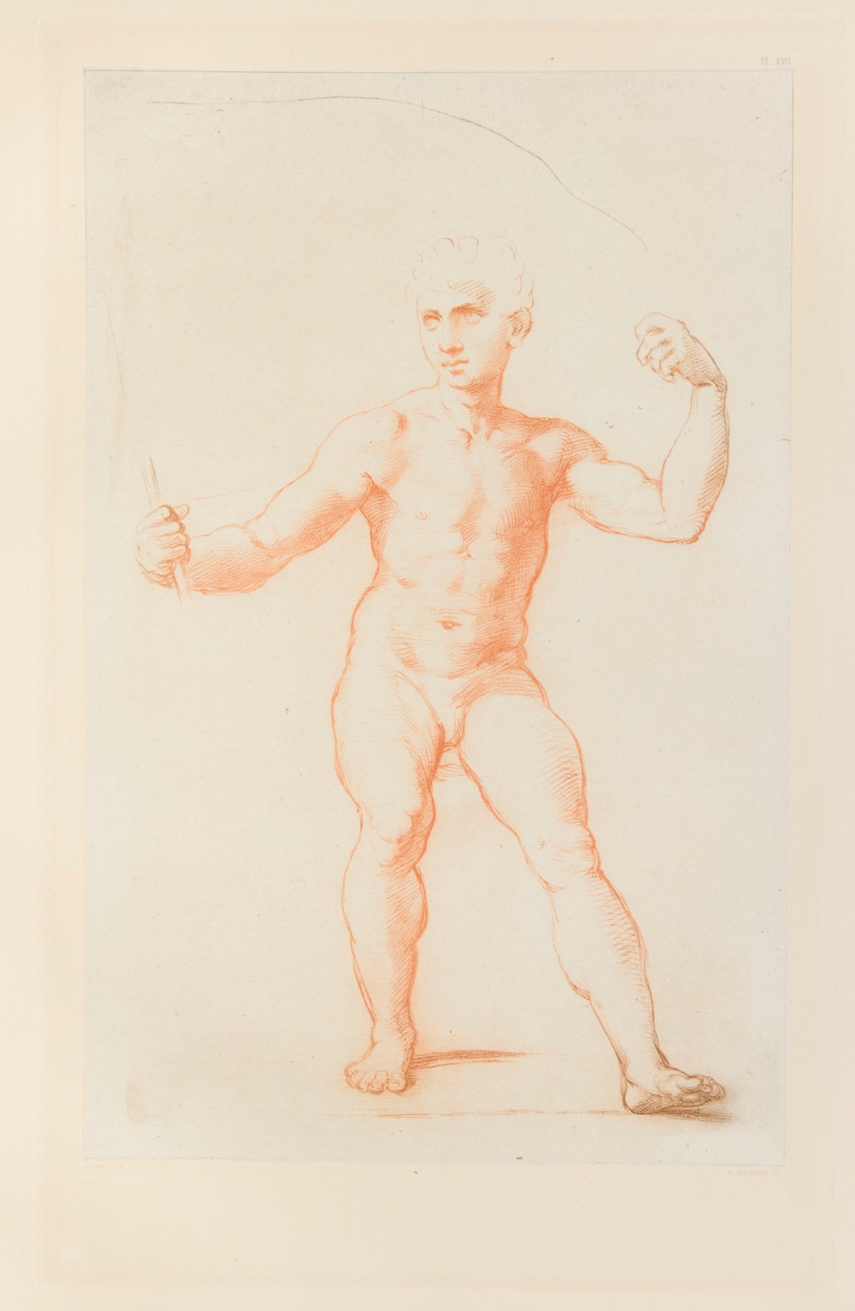 Raphael, Study from life for the chamber of the Torre Borgia or Charlemagne in the Vatican.