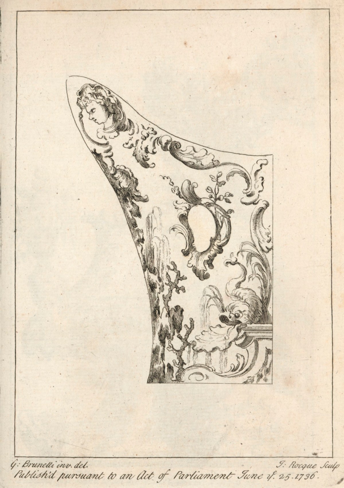 Gaetano Brunetti, Decoration for the side of a sedan chair