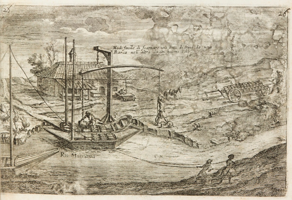 Cornelis Jansz Mejjer, Device allowing a single man to transfer wine barrels from one boat to another