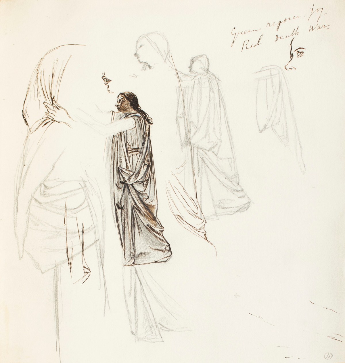 Henry Hugh Armstead RA, Studies for 'The Dead Man of Bethany'