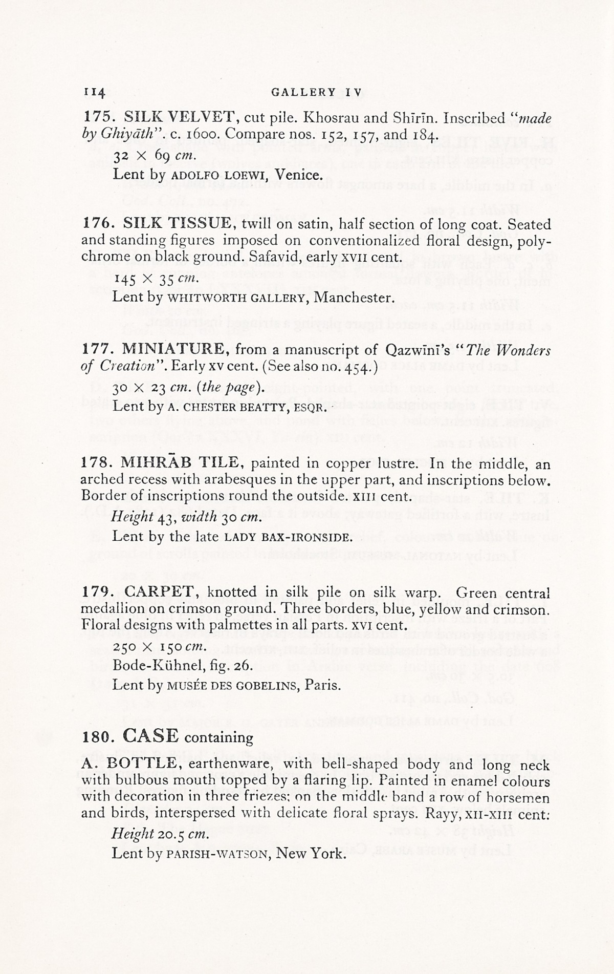 Page 142 of 1931 - International Exhibition of Persian Art