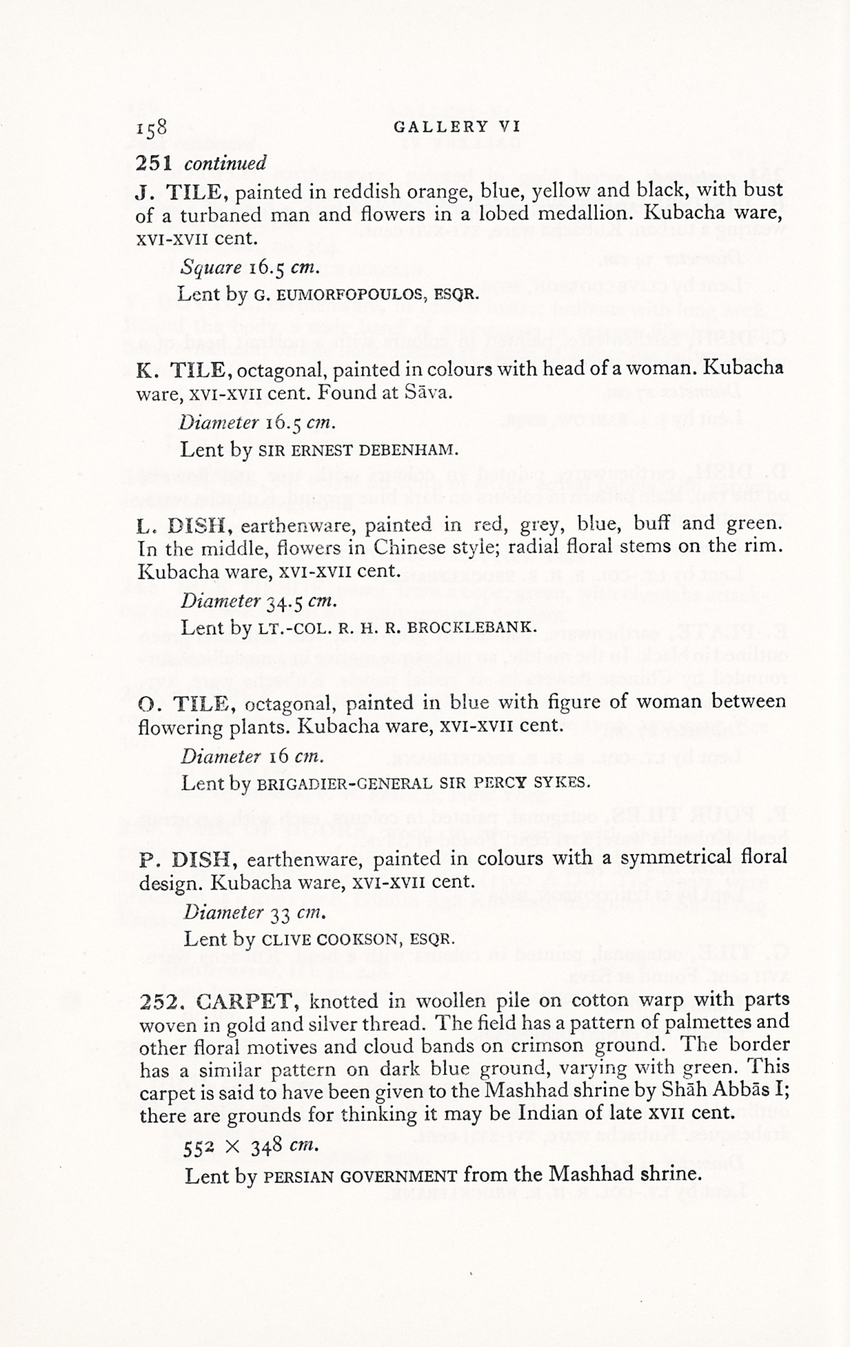 Page 186 of 1931 - International Exhibition of Persian Art