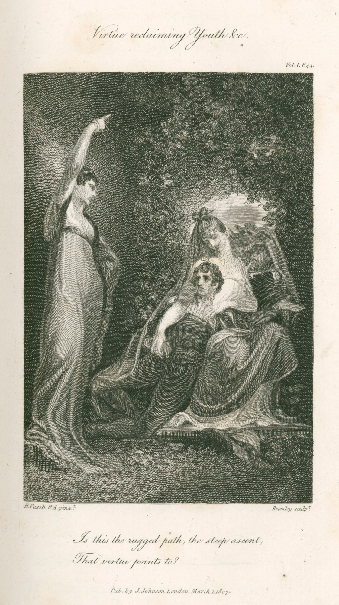 Henry Fuseli RA, Virtue reclaiming Youth from the arms of Vice