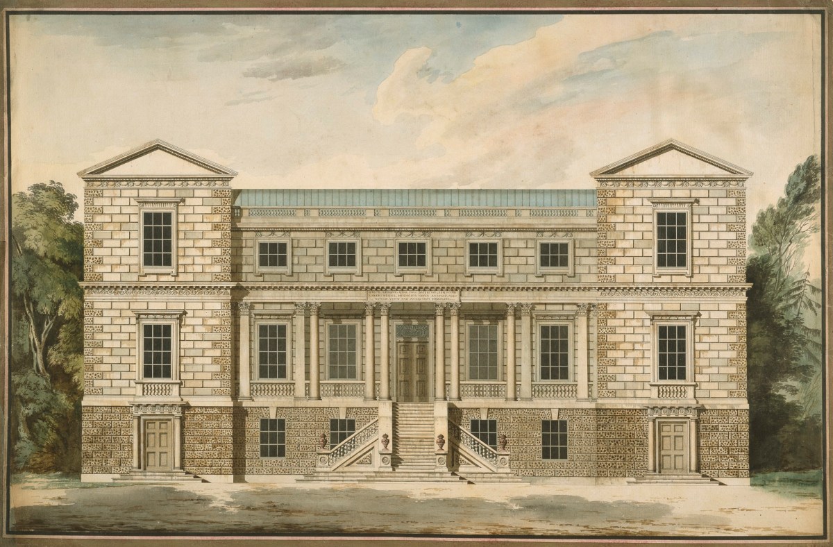 John Yenn RA, Design for a country house: elevation