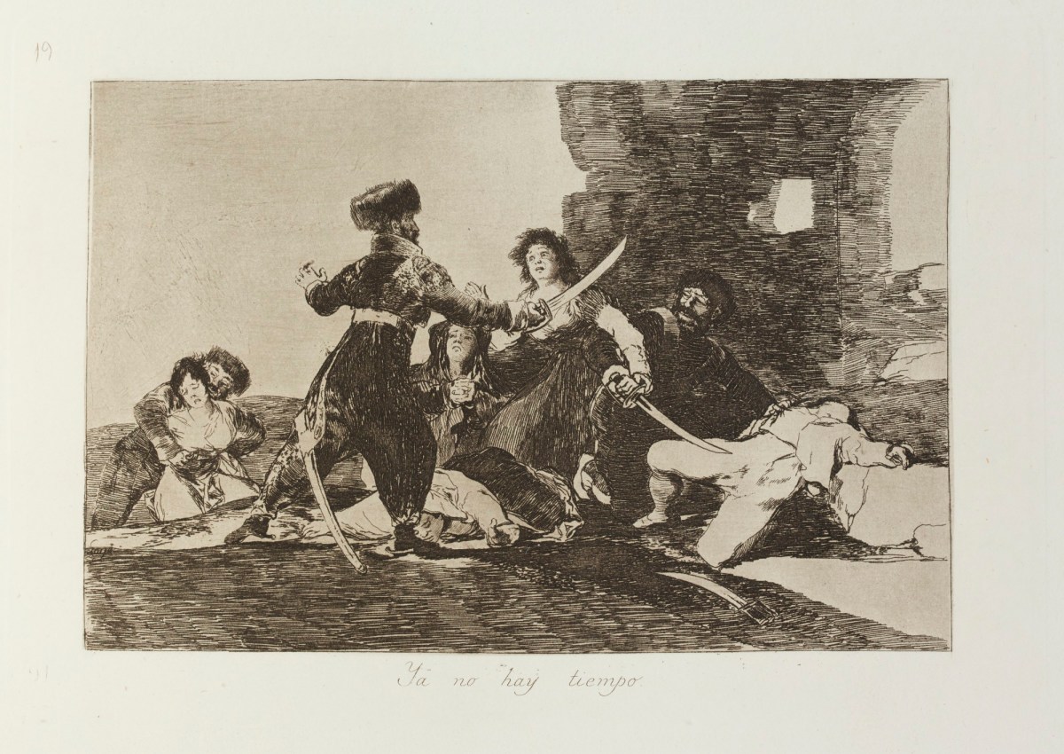 Francisco Goya, 'Ya no hay tiempo.'