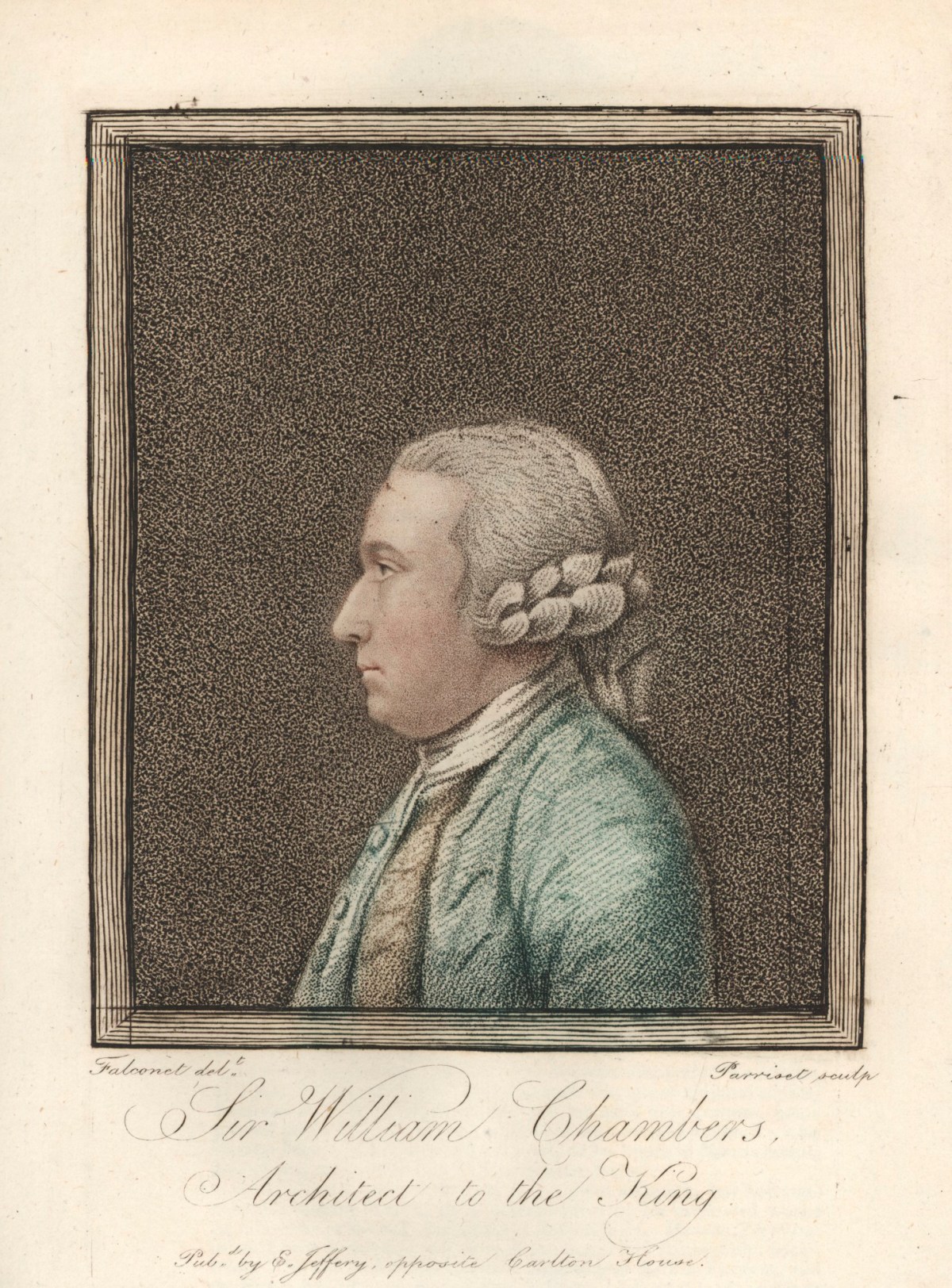 Pierre-Étienne Falconet, Portrait of Sir William Chambers RA