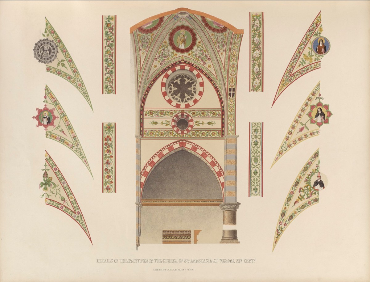 Ludwig Gruner, Details of the Paintings in the Church of S.ta Anastasia at Verona XIVt.