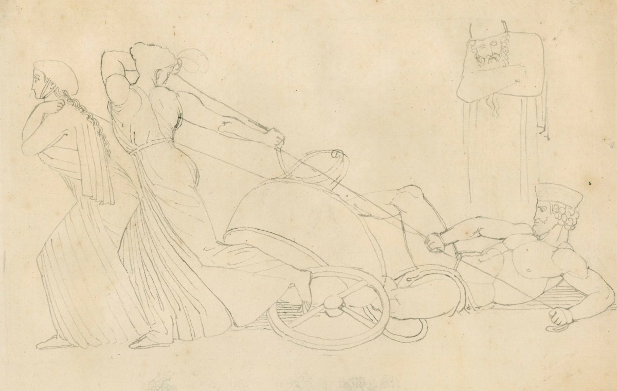 John Flaxman RA, The Dream of Atossa
