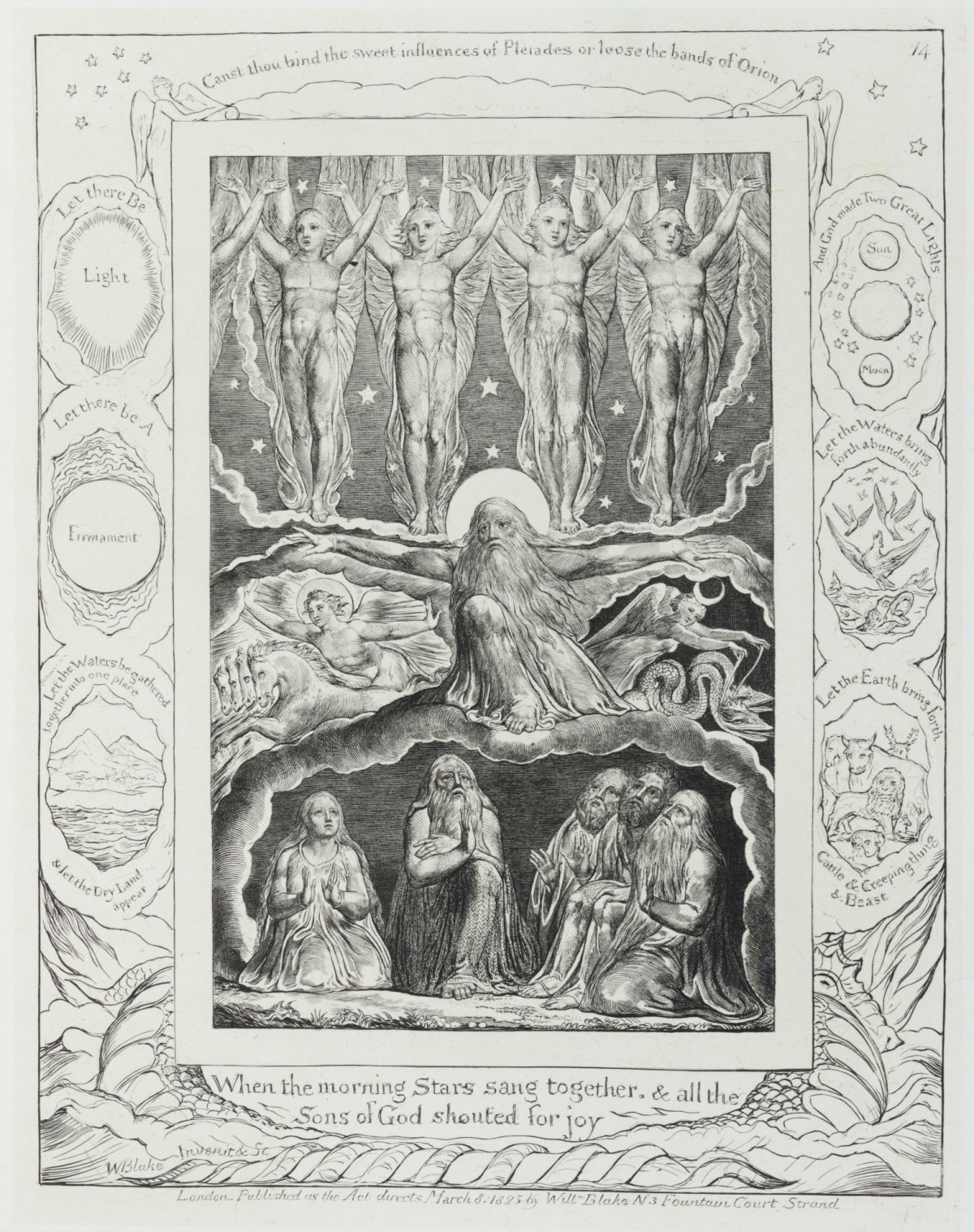 William Blake, 'When the morning Stars sang together, & all the Sons of God shouted for joy'