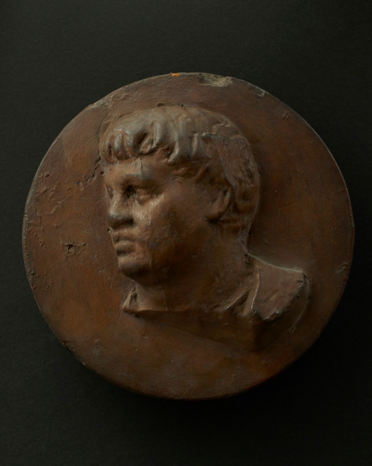 Cast of fullfaced, cleanshaven Roman officer Works of Art RA