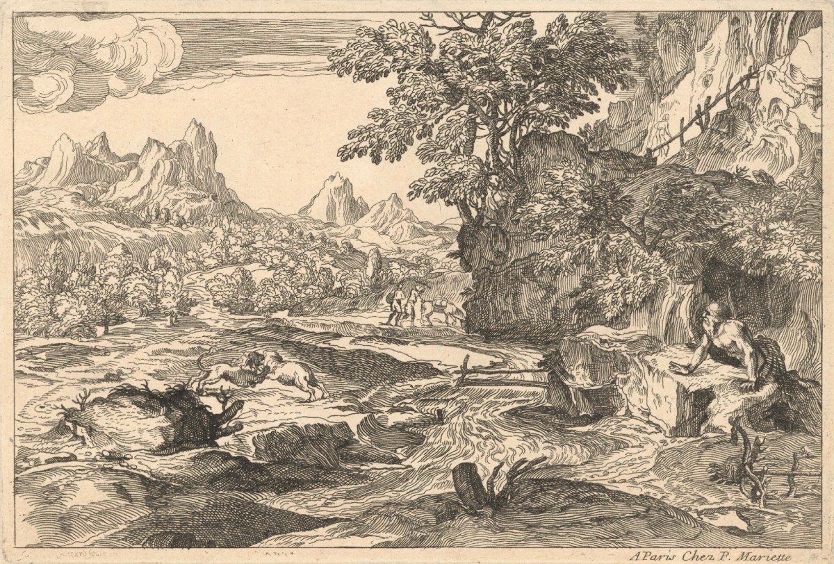 Landscape with St Jerome and Two Lions | Works of Art | RA Collection ...