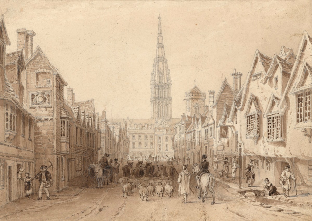 William Henry Bartlett, A view in Salisbury