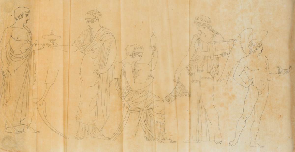 Pietro Santi Bartoli, Plate 100: Dacians leaving their fortifications in order to attack the Romans
