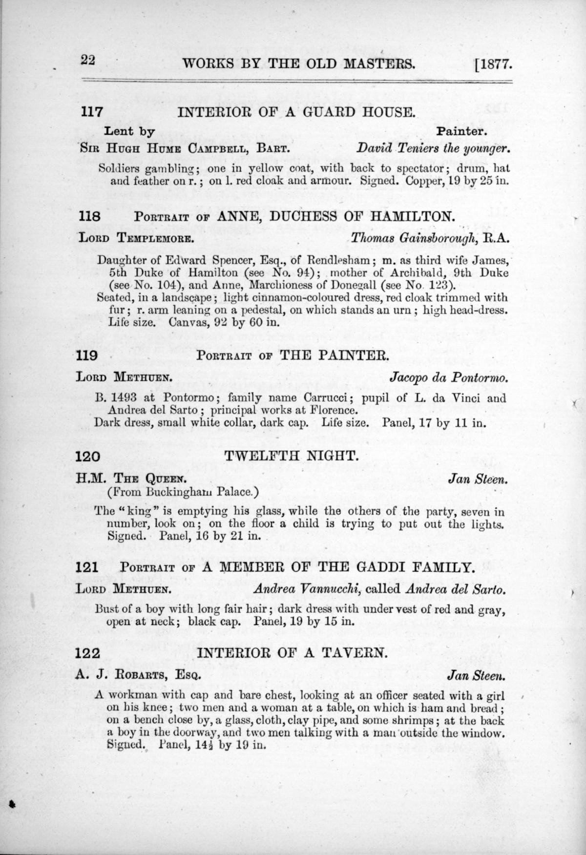 Page 22 of 1877 - Old Masters and deceased masters of the British School