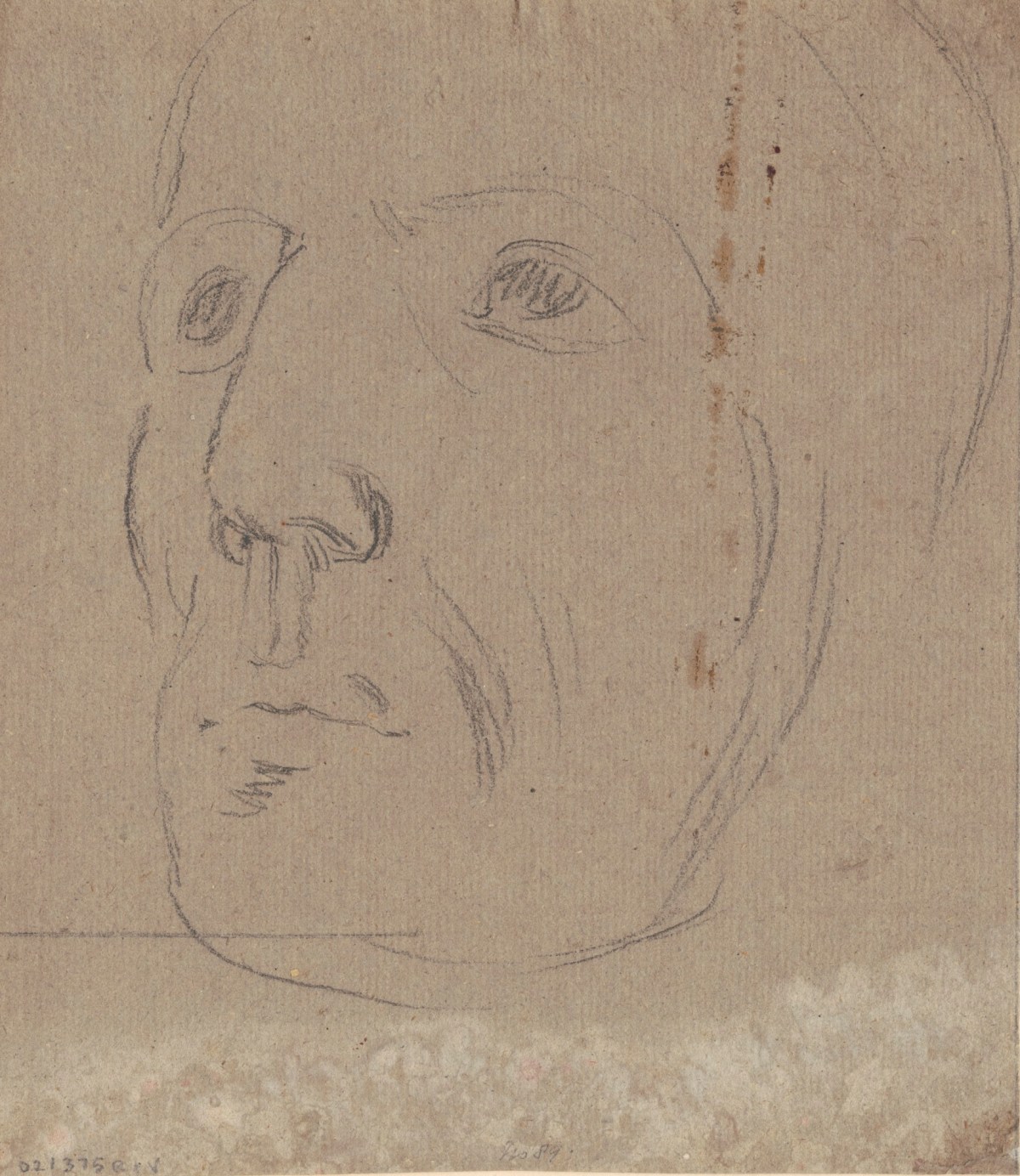 Benjamin Robert Haydon, Drawing of a man's face