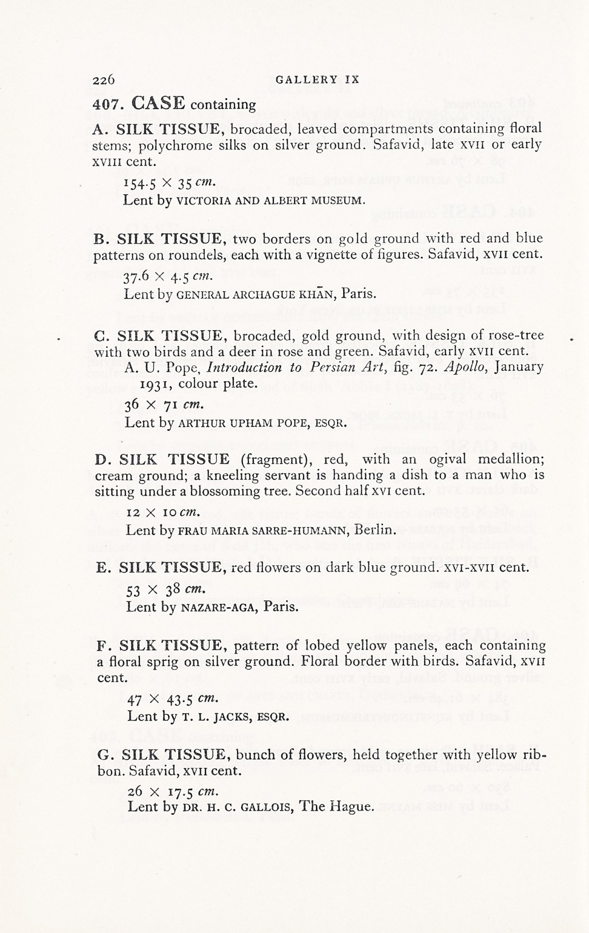 Page 254 of 1931 - International Exhibition of Persian Art