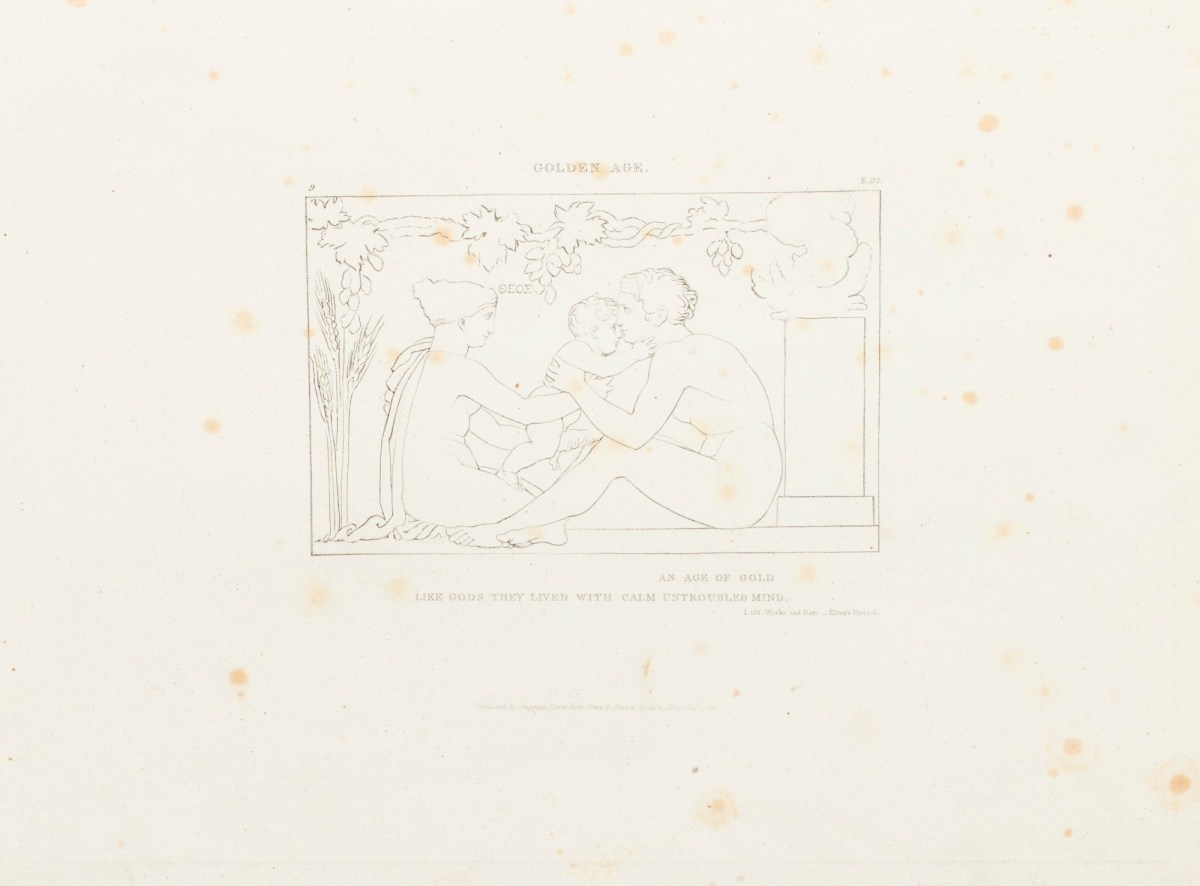 Hesiod, Compositions From The Works Days And Theogony Of Hesiod. Designed By John Flaxman, R.A. P.S. Engraved By William Blake.