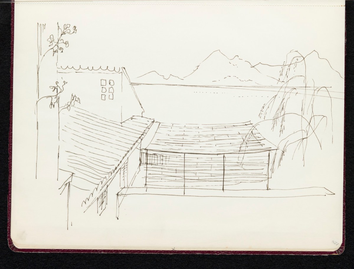 Sir Hugh Casson PRA, Sketchbook with designs and notes