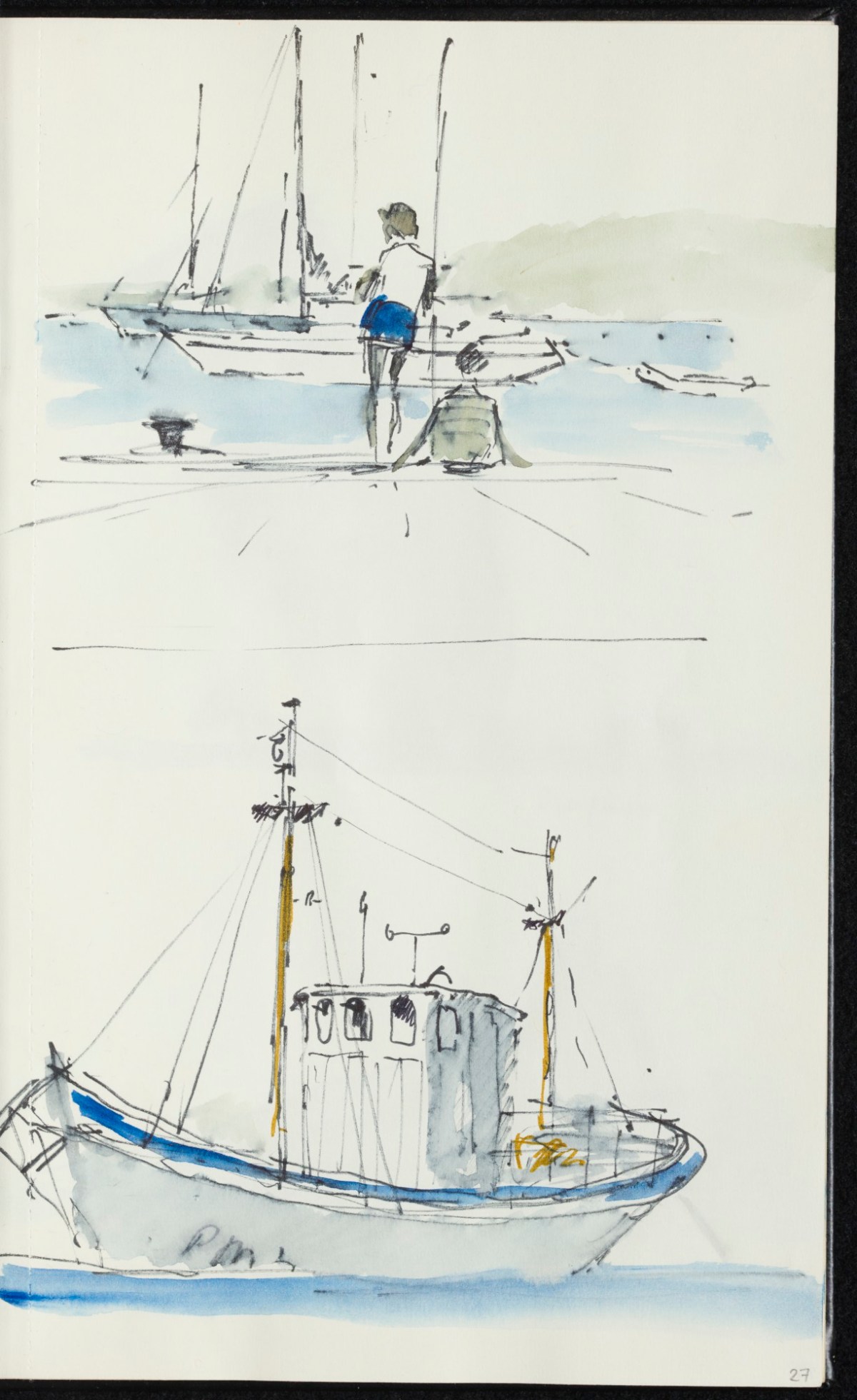 Sir Hugh Casson PRA, Majorca, Italy and Pembrokeshire sketchbook