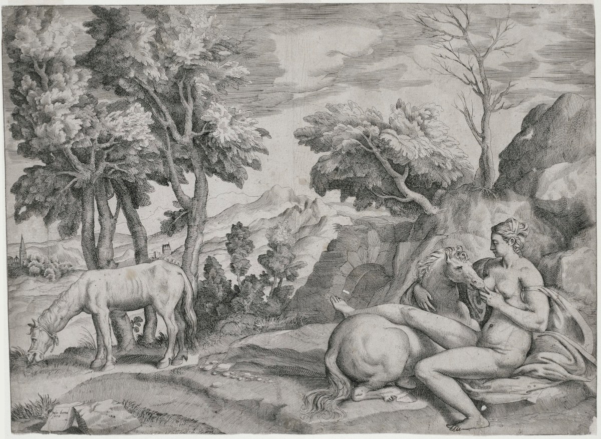Giulio Bonasone, Saturn and Philyra